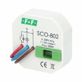 SCO-802 stmívač osvětlení s pamětí, 1,5A 230V