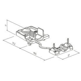 Odleh. spona BFP+ZUG SLK 7 STAND ALONE ke svorce SLK 7, bílá /88168395