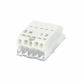 Svorkovnice SLK X/5 +E-PIEC (3-N-E-1-2) pro svítidla, bezšroubová, PC /88168801