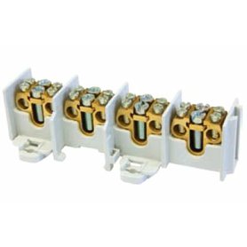 Svorkovnice stoupací HAK/4/35/35 nekrytá, 100A, 4pól., na pól:1x35mm2 a 2x35mm2, na DIN
