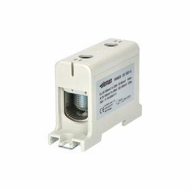 Svorka univerzální UK 150/1 A, 320A, 1pól., AL/CU, krytá, šedá, na DIN/panel Svorka univerzální UK 150/1 A, 320A, 1pól., AL/CU, krytá, šedá, na DIN/panel