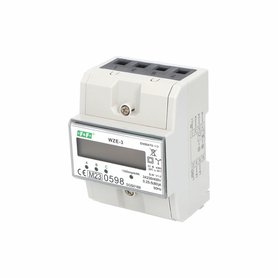 Elektroměr WZE-3 80A MID, 4,5mod., LCD, 3-fáz., 1-tar., fakturační