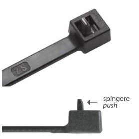 Vázací pásky otevíratelné RID 280x3,5mm, prodloužený pin, černá, (bal.=100ks) /RID.3.212