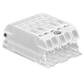 Svorkovnice SLK X/5 (3-N-E-1-2) pro svítidla, bezšroubová, PC /88168809